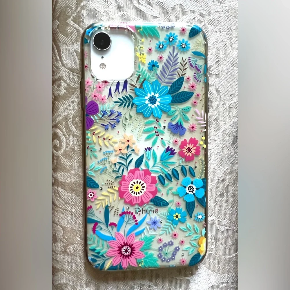 iPhone 10 XR Floral Styles SmartPhone Case Cover With Phone Grip And Stand